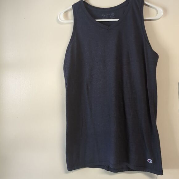 Champion Blue V-Neck Tank Top Size M‎ - Picture 1 of 8